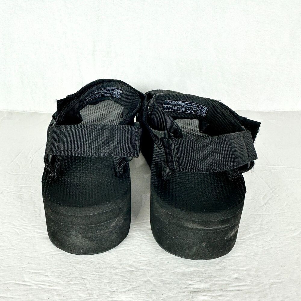 Teva Women's Flatform Universal Sandal Size 6 Black Outdorr Gorpcore Hiking - Picture 6 of 8